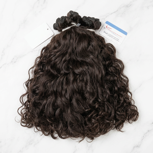 Extensions de cheveux cambodgiennes, cheveux naturellement ondulés, cheveux humains bruts, cheveux non traités, cheveux humains vierges. - Product Image 2