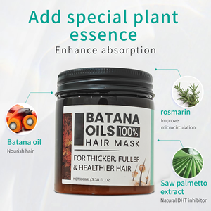 Aceite de Batana natural puro de marca privada 100% para el crecimiento del cabello, tratamiento orgánico anticaída de cabello, reparación de daños, mantequilla de Batana - Product Image 3
