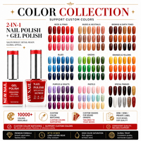 NEWNAIL 2in1 Vegan Non-Toxique Hema-Free Oil Base Neon Gel Acrylique LED-Cured UV Polish Long-Lasting DIY Designer Nail