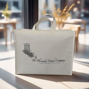 Custom Printed Tote Bags Recyclable Fabric Non Woven Shopping Bags with logo for Woman for Man - Product Image 5