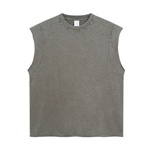 2025 Cross-Border Batik Vintage <b>Vest</b> <b>Men's</b> Sleeveless Washed Streetwear Summer - Product Image 1