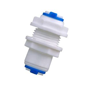 3/<span class=keywords><strong>8</strong></span>インチから1/<span class=keywords><strong>4</strong></span>インチへのプッシュフィットバルクヘッドコネクター、RO浄水器用クイック接続減速継手 - Product Image 1