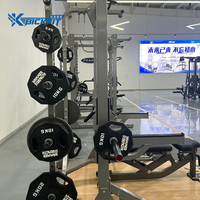 Rack de musculation multifonctionnel commercial, équipement de gym, machine Smith, entraînement de la force des triceps et du dos, acier inoxydable
