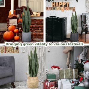 Hotel sala de estar Oficina falso <span class=keywords><strong>en</strong></span> maceta artificial bonsái plástico serpiente artificial planta <span class=keywords><strong>Sansevieria</strong></span> - Product Image 6