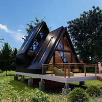 Airbnb Chine Maison préfabriquée Case Maison modulaire préfabriquée A cadre Kit cabine Tiny Homes