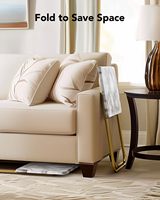 Table de lit pliante pour téléviseur - Table stable sans assemblage requis, plateau repas pour regarder la télévision, tables pliables pour collations au lit ou sur le canapé