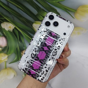 Funda Protectora para Teléfono con Diseño de Leopardo, Estrellas y Cerezas con Lámina Holográfica para <span class=keywords><strong>iPhone</strong></span> 17 Pro Max 16 15 14 13 12 <span class=keywords><strong>11</strong></span> Samsung Redmi - Product Image 4