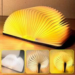 Lámpara de Libro de Madera Novedosa al por Mayor, Lámpara de Noche Plegable con Diseño de Órgano, Regalos Decorativos, Lámpara de Escritorio Portátil para Niños - Product Image 6