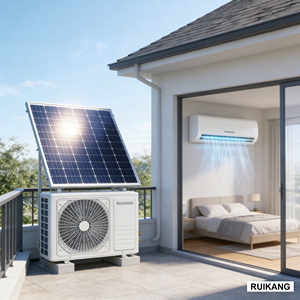 Système solaire split 1,5 CV R32 12000 BTU, climatiseurs solaires pour usage domestique, 12000 BTU AC, refroidissement à vitesse fixe, efficace - Product Image 2