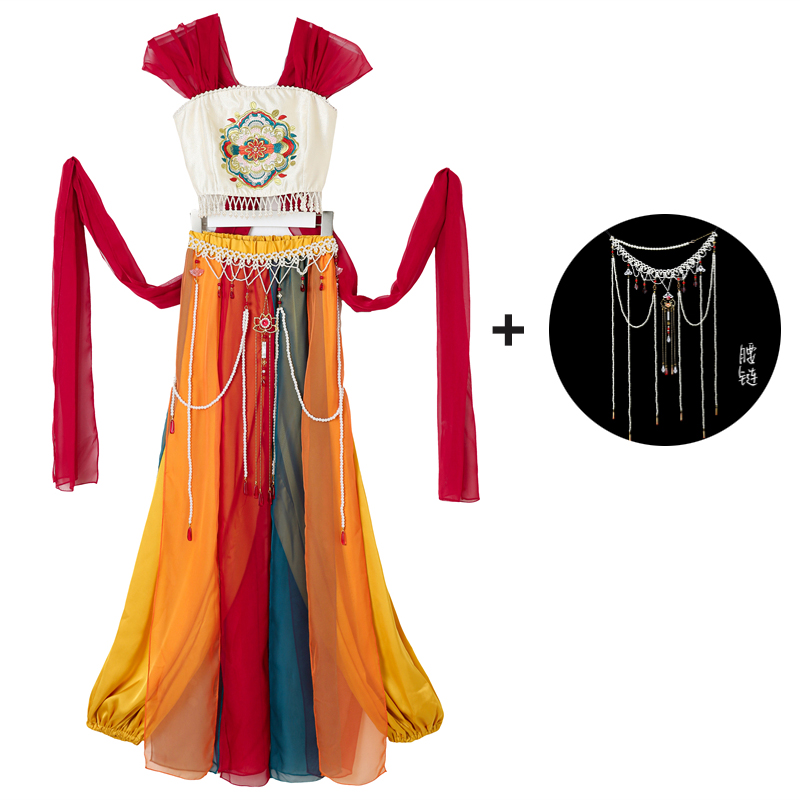 Set rosso e catena in vita