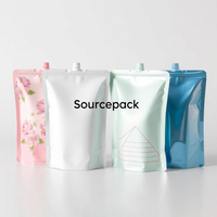 Sac liquide et créatif, emballage de jus glacé, bec ensemble avec bec pour boisson, pochette en Aluminium personnalisés
