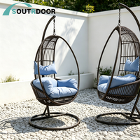 Fauteuil suspendu moderne S&R pour extérieur, balançoire, chaise à bascule, coussin imperméable, pour patio, chambre, salle de sport, cour, hôtel, salon