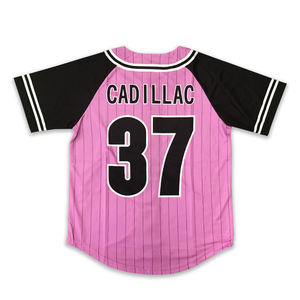 Camiseta de Béisbol para Adultos al por Mayor, Logotipo Personalizado, Número, Transpirable, Talla Grande, Unisex, Diseño de Impresión por Transferencia de Calor, Ropa Deportiva de Softbol - Product Image 2