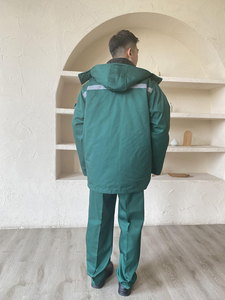 OEM Custom Cotton/Polyester Electrician Workwear Uniform <b>Jacket</b> for <b>Men</b>-Warm <b>Long</b> Sleeve Industrial Safety Workwear - Product Image 5