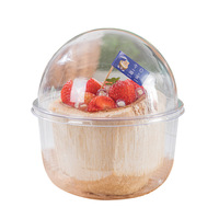 Kokosnoot Verpakking Transparante Blister Doos Voor Cake Dessert Bakken Fruit Verpakking Jelly Cup