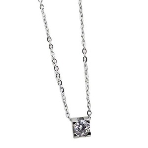 Collier géométrique en or rose et zircon pour femmes, chaîne de clavicule minimaliste, bijoux à porter au quotidien, cadeau - Product Image 5