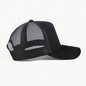 Wholesale Suede 5 Panel Blank <b>Plain</b> Trucker Mesh <b>Caps</b> Sublimation Custom Trucker Hats With Custom logo - Product Image 3