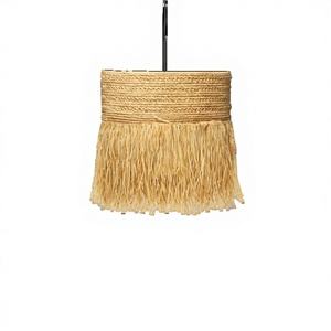 โคมไฟหวายสานมือคุณภาพสูงสไตล์วินเทจ ดีไซน์ทันสมัย เป็นมิตรกับสิ่งแวดล้อม เหมาะสำหรับตกแต่งบ้าน - Product Image 1