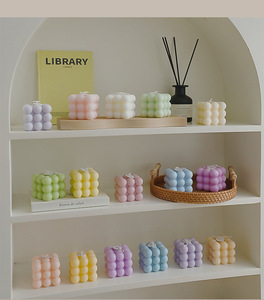 Nueva Llegada: Velas Aromáticas de Lujo Decorativas con Burbujas, en Caja de Regalo Transparente, Hechas a Mano, de Larga Duración, Estéticas para Pascua y Festividades - Product Image 3
