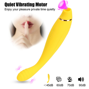 Vibrador con ventosa recargable por USB con 10 modos de succión y vibración para estimulación adulta - Product Image 6