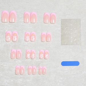 <span class=keywords><strong>Uñas</strong></span> Postizas Transparentes Color Nude Estilo Francés K052, Elegantes, Románticas, Estilo INS, Minimalistas Occidentales, Estética Premium, Venta al Por Mayor, Disponibles en Stock - Product Image 3