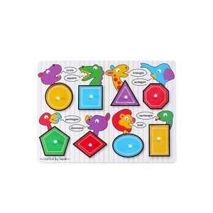 colores paño del bebé almohada del bebé apaciguar toalla/babero <span class=keywords><strong>zapatos</strong></span> <span class=keywords><strong>de</strong></span> bebé rompecabezas clásico <span class=keywords><strong>de</strong></span> madera Peg rompecabezas - Product Image 6