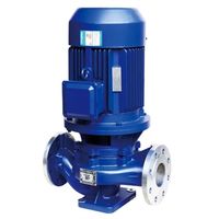 Pompe centrifuge industrielle monophasée à accouplement direct en ligne, à bride horizontale en fonte AOLI, pour surpression d'eau, OEM