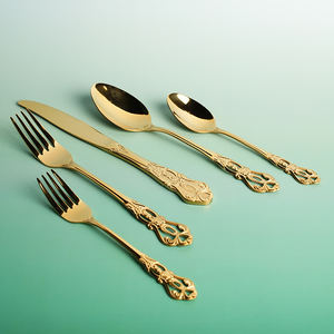 畅销皇家20件套4人定制镀金餐具婚礼餐饮活动餐具套装 - Product Image 3