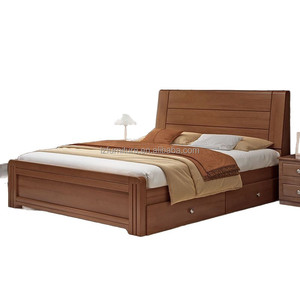 Affordable Durable Solid Wood Hotel <b>Bed</b> Customized King <b>Queen</b> <b>Size</b> Storage <b>Bed</b> <b>Frame</b> With Headboard For 3 Sar Hotel Projects - Product Image 4