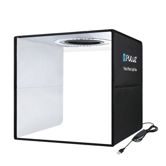 PULUZ Lightbox Mini Photo Studio Light Box with 6 Color Backdrops Photo Shooting Tent Kit 80Pcs LED Light Room Foldable