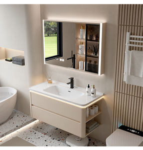 Conjunto de Muebles de Baño Esquineros Integrados de Cerámica Clásicos y Más Vendidos, Inodoro, <span class=keywords><strong>Lavabo</strong></span> y Mueble de Baño. - Product Image 2