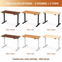 Bureau debout réglable en hauteur, électrique, avec moteur simple, 2 niveaux, ergonomique, pour le bureau à domicile, OEM