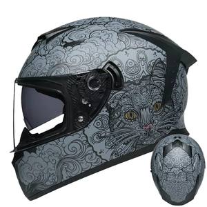 Casco de Motocicleta BAX BX-LV02 ABS con Certificación DOT Estándar Nacional, Casco Integral para Hombre y Mujer con Doble Visera y Espuma para Todas las Estaciones - Product Image 5