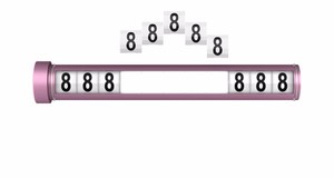Wholesale products China latest car accessories phone number plate car - Product Image 4
