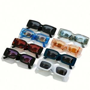 Gafas de Sol Cuadradas Rectangulares con Marco Grande Blanco Clásico de Lujo de Moda al por Mayor para Hombres y Mujeres - Product Image 4