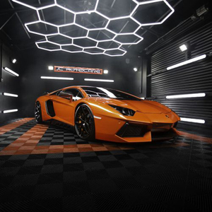 워크숍을위한 육각 LED 조명 벌집 차고 세차장 천장 조명 - Product Image 3