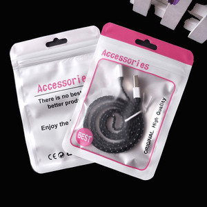 Custom OPP Plastic Self-Adhesive Poly Packing <strong>Bag</strong> <strong>Earphone</strong> Accessories Storage Zipper <strong>Bag</strong> for Usb Date Cables - Product Image 6