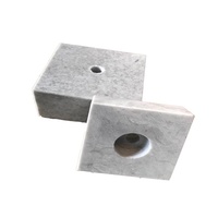 Taille personnalisée Marbre noir blanc Trophée base Piédestal