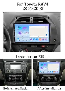 Autoradio Android pour <span class=keywords><strong>Toyota</strong></span> <span class=keywords><strong>RAV4</strong></span> 2001-2005 Lecteur Multimédia Sans Fil Carplay Stéréo 2Din Unité Principale Autoaudio Navigation <span class=keywords><strong>GPS</strong></span> HD - Product Image 2