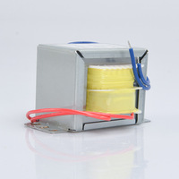 Transformateur carré personnalisé à noyau EI 110V 6V 0.1kW, petite puissance, bobine à double enroulement, enroulement en cuivre pur, pour appareils électroménagers, audio et sécurité