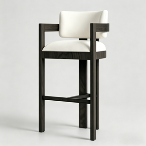 Sgabello da Bar in <span class=keywords><strong>Legno</strong></span> Massello Personalizzato, Disponibile in Vari Tessuti e Colori <span class=keywords><strong>di</strong></span> <span class=keywords><strong>Legno</strong></span>, Sedia da Bancone Commerciale all'Ingrosso - Product Image 1