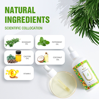 Logo personnalisé 60ml/100ml Romarin Menthe Poivrée Biotine Sérum de croissance des cheveux Huile de croissance des cheveux Traitement pour la repousse