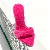 Nouveautés – Sandales de soirée sexy en tissu éponge à bout pointu, talon de 12 cm, semelle intérieure souple pour femme 2026