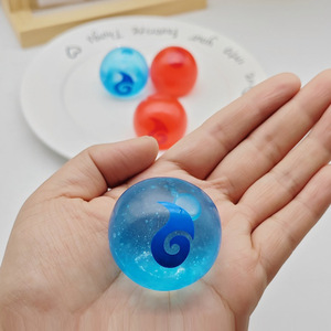 Hot Selling 4cm Spirit <b>Beads</b> Squeeze Ball Toy Stress Relief Cartoon Character Mood Venting Toy Kids - Product Image 6