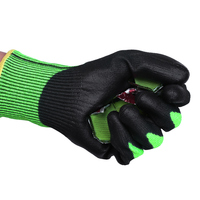 Gants anti-coupure en tricot HPPE XINGYU, niveau 4, gants de travail en PU, durables, résistants aux coupures, gants de sécurité industrielle de haut niveau