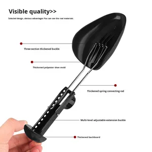 Embauchoirs en plastique réglables anti-plis, formes unisexes, <span class=keywords><strong>pour</strong></span> <span class=keywords><strong>chaussures</strong></span> en cuir et baskets - Product Image 4