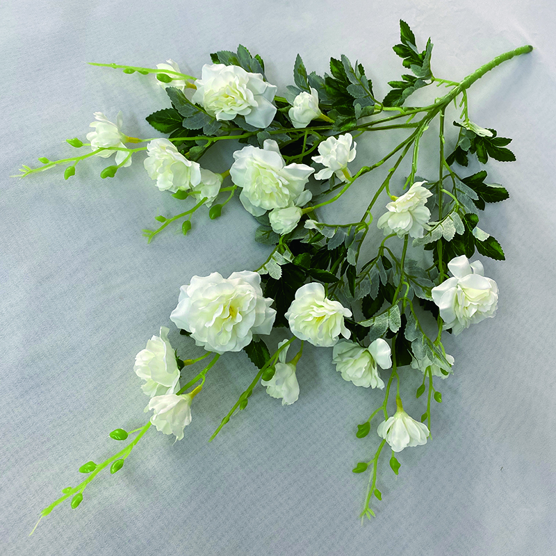 Multicolor-white2 flores artificiais rosas para decoração de casamento