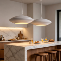 Lámpara Colgante LED Ajustable de Estilo Retro Minimalista para Techo Alto, Dormitorio, Restaurante, Decoración del Hogar