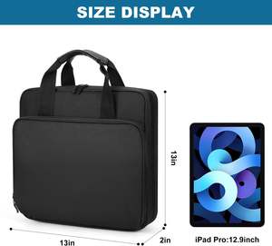 Sac pour ordinateur portable léger et portable personnalisé BSCI, 13 à 14 pouces, imperméable, à bandoulière unique, en polyester, pour ordinateur portable - Product Image 2