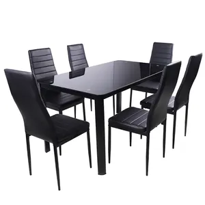 Karois-set de table à manger de luxe, style italien, avec 4 chaises, 10 pièces